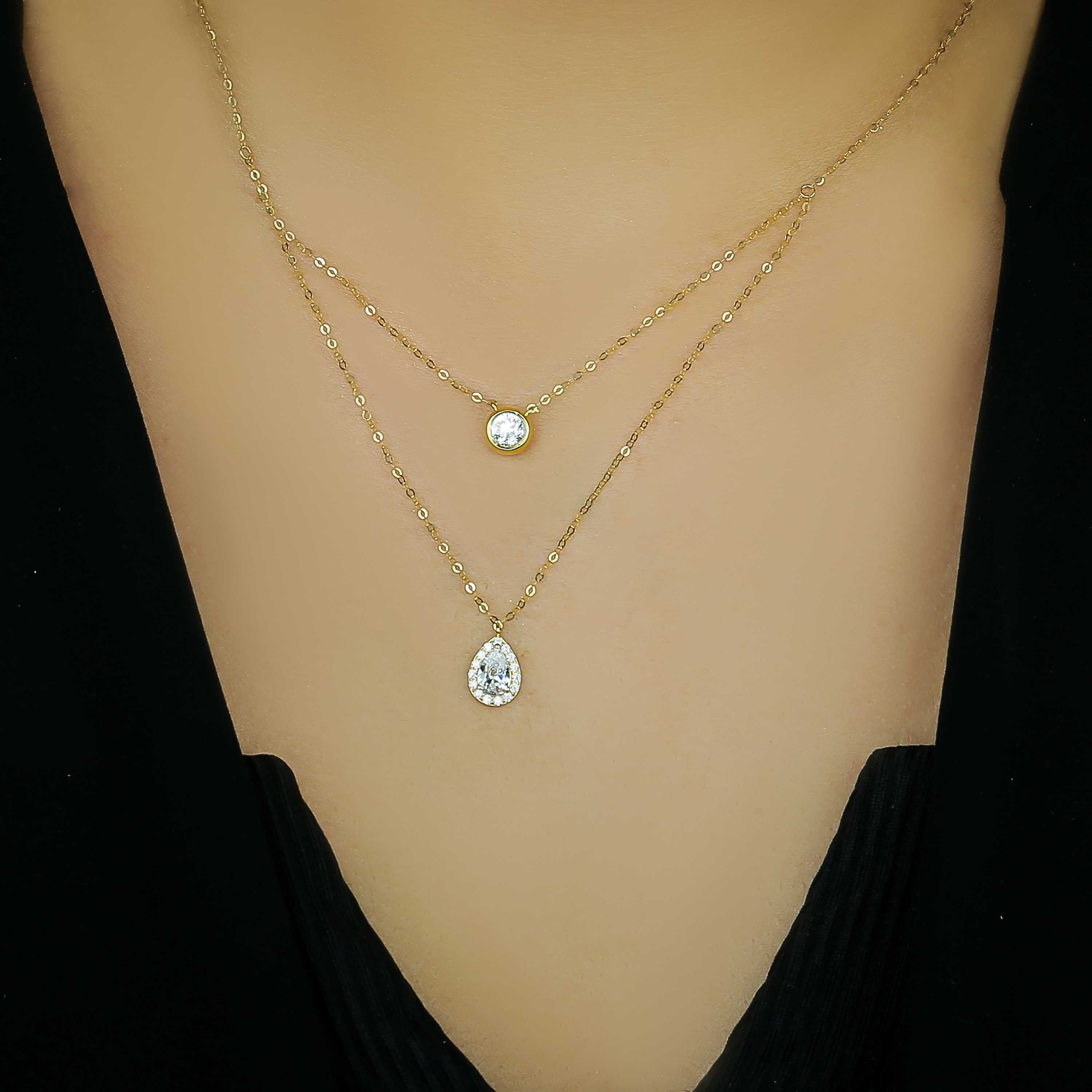 18 karat gold choker, made in Turkey - (H-0502)